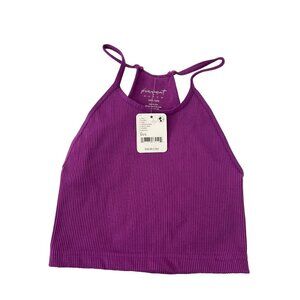 Free People x Hatch Purple Happiness Runs Crop Top (NWT)